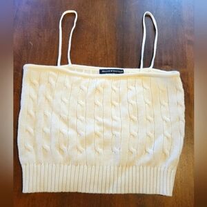 Brandy Melville cable knit top